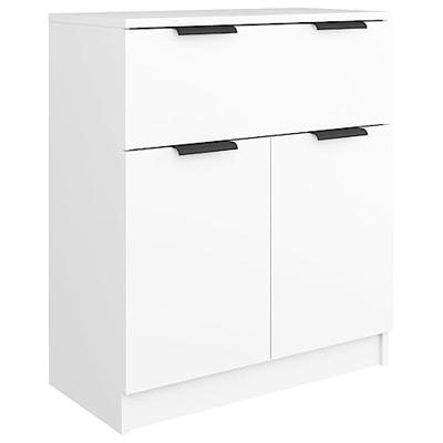 Dressoir 60x30x70 cm bewerkt hout wit