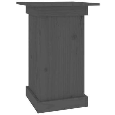 VidaXL Bloemenstandaard 40x40x60 cm massief grenenhout grijs VidaXL Bloemenstandaard 40x40x60 cm massief grenenhout grijs