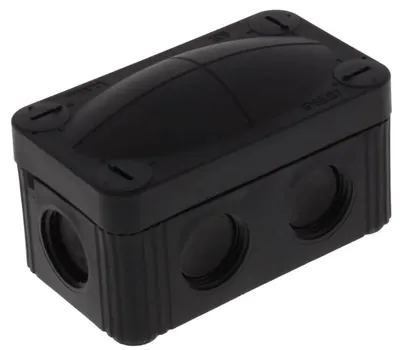 Wiska kabeldoos zwart Combi 206 85x49x51 M20 IP67 met schroef deksel RAL 85x49mm