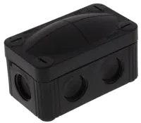 Wiska kabeldoos zwart Combi 206 85x49x51 M20 IP67 met schroef deksel RAL 85x49mm - thumbnail