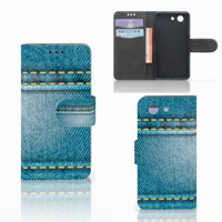 Sony Xperia Z3 Compact Wallet Case met Pasjes Jeans - thumbnail
