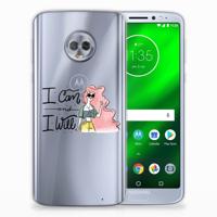 Motorola Moto G6 Plus Telefoonhoesje met Naam i Can - thumbnail