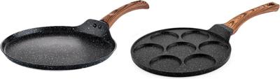 Black Marble Wood Serie - Pancakepan - Ø26 cm - Ø28 cm