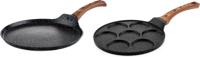 Black Marble Wood Serie - Pancakepan - Ø26 cm - Ø28 cm - thumbnail