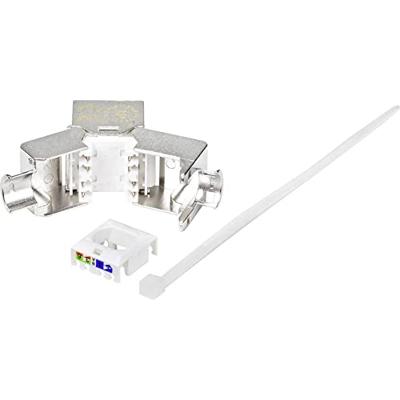 Renkforce CAT 6A RJ45-inbouwmodule Afgeschermde behuizing Keystone Renkforce CAT 6A RJ45-inbouwmodule Afgeschermde behuizing Keystone