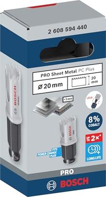 Bosch Accessoires PRO Sheet Metal PC Plus gatzaag | 20 mm - 2608594440 Bosch Accessoires PRO Sheet Metal PC Plus gatzaag | 20 mm - 2608594440
