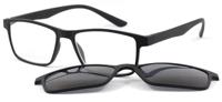 Leesbril MPG KLH144 Met Zonneclip-Zwart 2-+1.00 - thumbnail