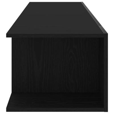 TV-kast Zwart Eiken 135 x 39 x 30 cm Bewerkt hout