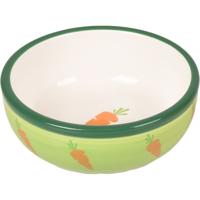 Voer / Drinkbakje Ibo Keramisch Groen - 310 ml 13 x 13 x 4.5 cm Flamingo Groen - thumbnail