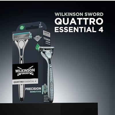 Wilkinson Wilkinson Sword Quattro Titanium Sensitive Scheermesjes - 12 stuks