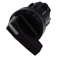 Siemens 3SU10022CF100AA0 3SU1002-2CF10-0AA0 Knevelschakelaar Knevel Zwart 1 x 90 ° 1 stuk(s)