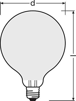 OSRAM HOMELIGHTING 4058075808713 LED-lamp Energielabel E (A - G) E27 Globe 6.5 W = 60 W Warmwit (Ø x l) 95 mm x 138 mm Filament / Retro-LED 1 stuk(s)