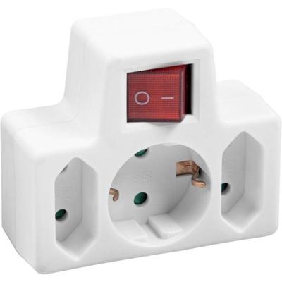 Meister Tussenstekker 2+1 Schakelaar - WU7421200