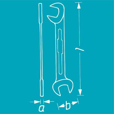 HAZET Dubbele steeksleutel 440-5 · Buiten-zeskant-profiel · SW 5 mm HAZET Dubbele steeksleutel 440-5 · Buiten-zeskant-profiel · SW 5 mm