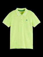 Garment-dyed short-sleeved pique polo - thumbnail