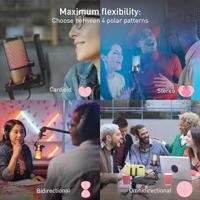 CHERRY UM 9.0 PRO Microfoon Zwart, Koper - thumbnail