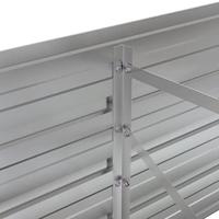 Plantenbak 320x80x77 cm cortenstaal grijs - thumbnail