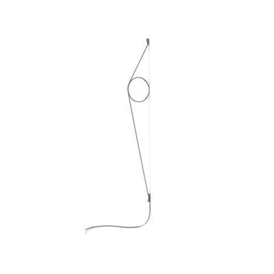 Flos WireRing Wandlamp - Grijs - Zwart Flos WireRing Wandlamp - Grijs - Zwart