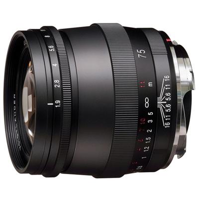 Voigtländer Ultron 75mm F/1.9 M.C. Leica M Mount zwart