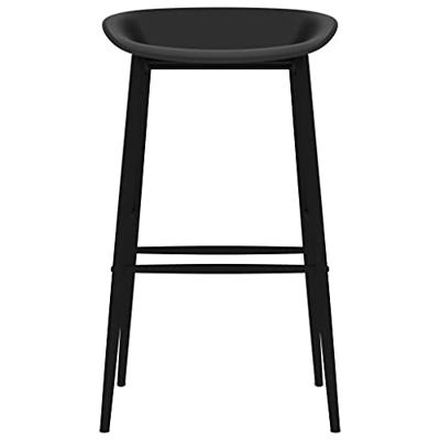 Barstoelen 4 st zwart