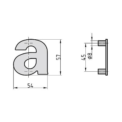 Basi 7300-1012 Huisnummerbord Antraciet
