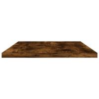 Wandschappen 4 st 60x20x1,5 cm bewerkt hout gerookt eikenkleur - thumbnail