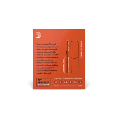 D'Addario Woodwinds RJA1020 Rico rieten voor alt saxofoon nr. 2 (10 stuks)