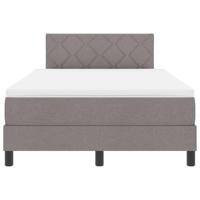 Boxspringbed met matras met matras Taupe 120 x 200 cm Stof - thumbnail