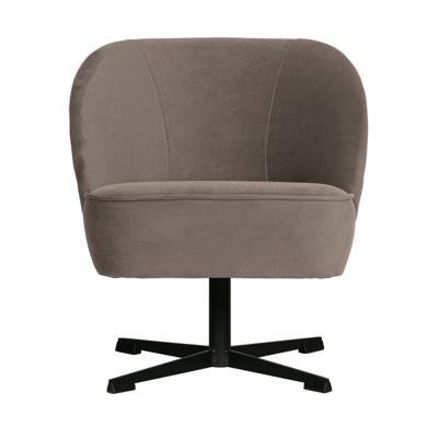 BePureHome Draaifauteuil 'Vogue' Velvet, kleur Nougat