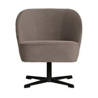 BePureHome Draaifauteuil 'Vogue' Velvet, kleur Nougat - thumbnail