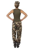Khaki Camo Leger kostuum vrouw - thumbnail