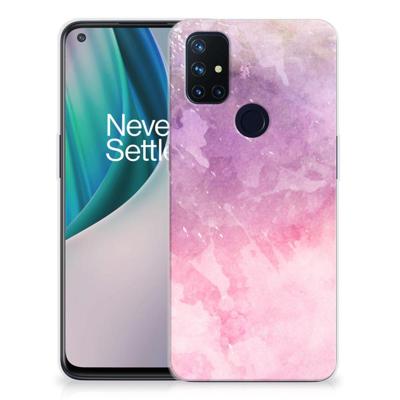 Smartphone hoesje OnePlus Nord N10 5G Pink Purple Paint