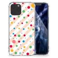 iPhone 12 Pro Max Doorzichtige Silicone Hoesje Dots - thumbnail