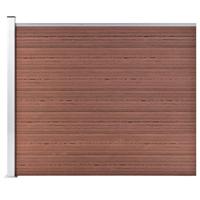 VidaXL Schuttingpaneel 175x146 cm hkc bruin - thumbnail