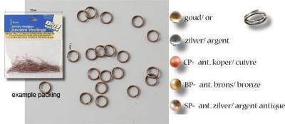 Darice • ringetjes 7mm 144pcs copper