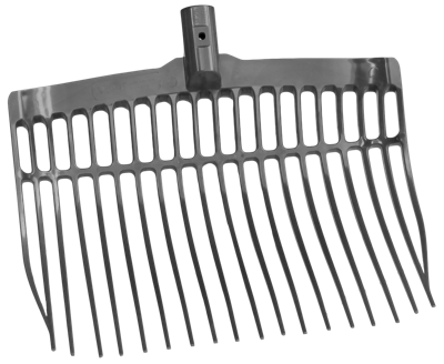 Mestvork kunststof donkergrijs zonder steel