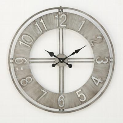 Wandklok Hudson grijs
