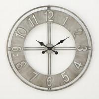 Wandklok Hudson grijs - thumbnail