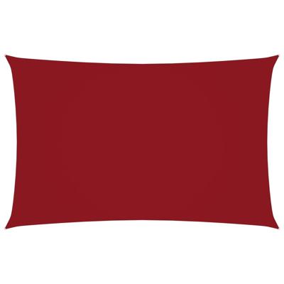 Zonnescherm rechthoekig 3x6 m oxford stof rood