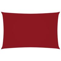 Zonnescherm rechthoekig 3x6 m oxford stof rood - thumbnail