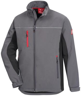 NITRAS SAFETY Nitras softshelljas "motion tex light" softshell jacket gr. xxl motion tex light gray/sw