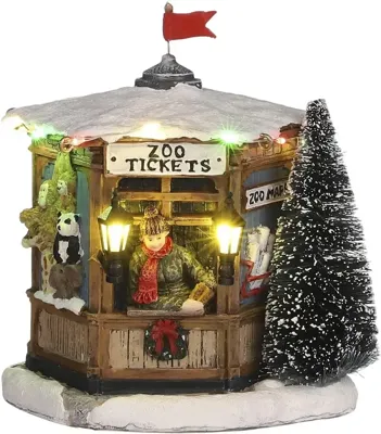 Zoo ticket kiosk b/o l11,5xw10,5xh13,5 cm kersthuisje Luville - Luville