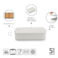 Brabantia Make & Take Luchbox Large Light Grey - thumbnail