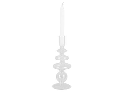 Glaskunst Ringen Kandelaar - Groot/transparant