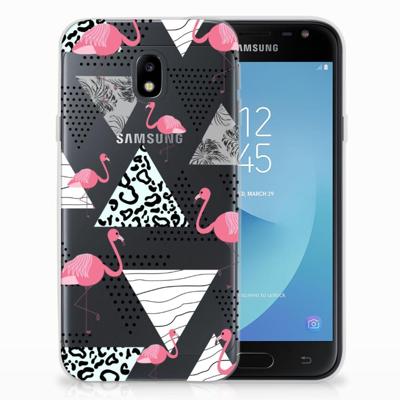 Samsung Galaxy J3 2017 | TPU Hoesje | Flamingo Triangle