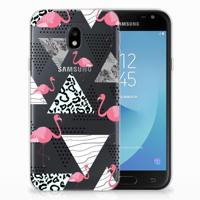 Samsung Galaxy J3 2017 | TPU Hoesje | Flamingo Triangle - thumbnail