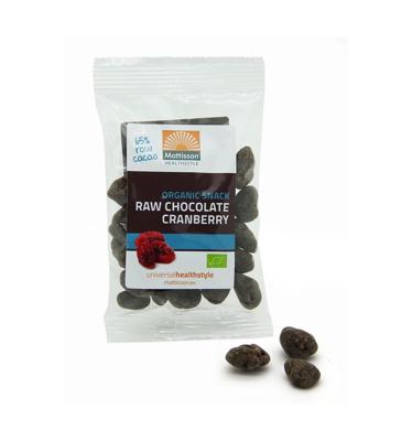 Mattisson Cranberries Snack Raw Chocolate Bio (35g) Mattisson Cranberries Snack Raw Chocolate Bio (35g)
