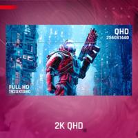 ViewSonic VX27G1-2K Gaming-monitor, 27 inch, 180 Hz, 1440p, 2K QHD, IPS, 1 ms MPRT, G Sync en FreeSync Premium, HDR10, Eye Care, HDMI 2.0 x2, DisplayPort x1 - thumbnail