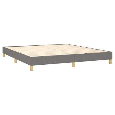 Boxspring met matras stof donkergrijs 180x200 cm