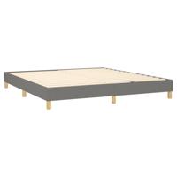 Boxspring met matras stof donkergrijs 180x200 cm - thumbnail